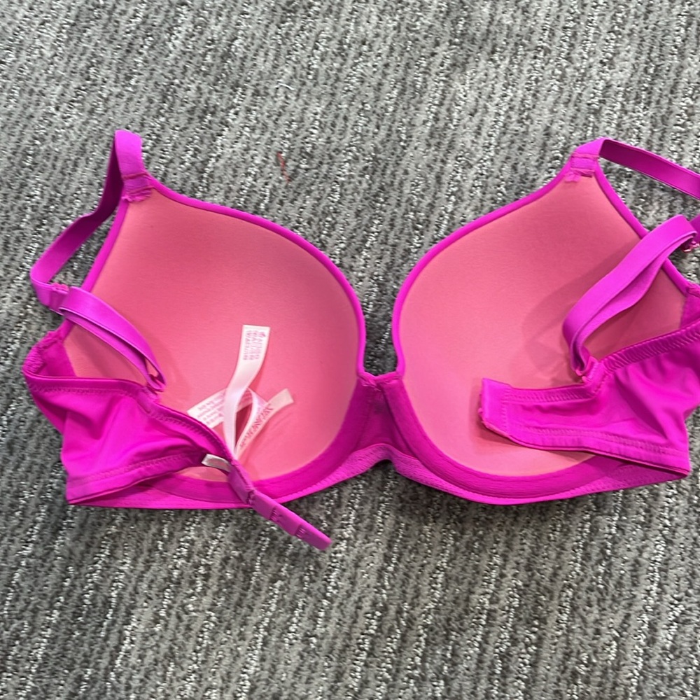 Pink Victorias Secret Wear Everywhere T Shirt Bras - LOT OF 3 - 32DD - Picture 10 of 16